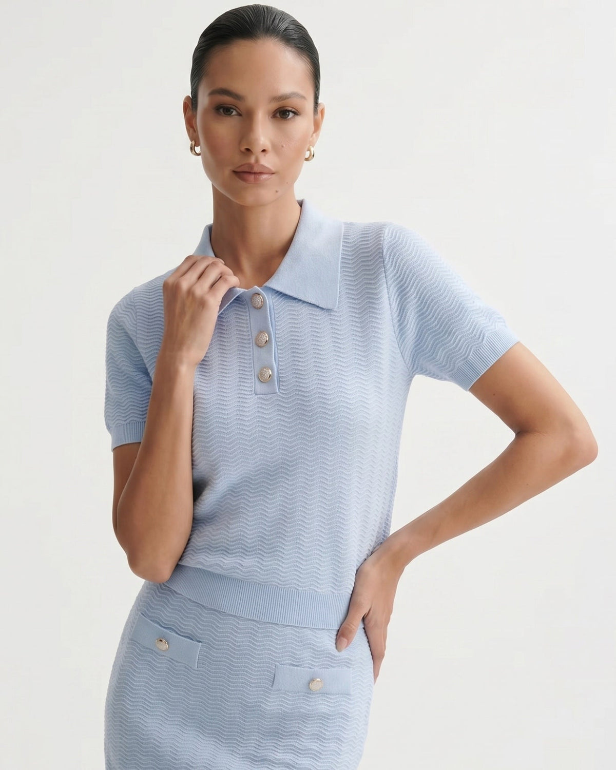 Mariah Breathable Knitted Viscose Two-Piece Summer Set