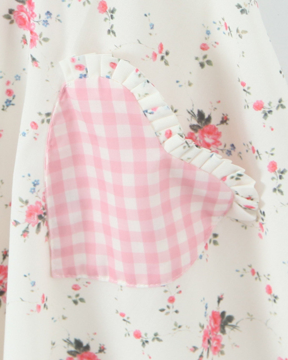Delicate Floral Print Lightweight Tailored Mini Dress – view 7