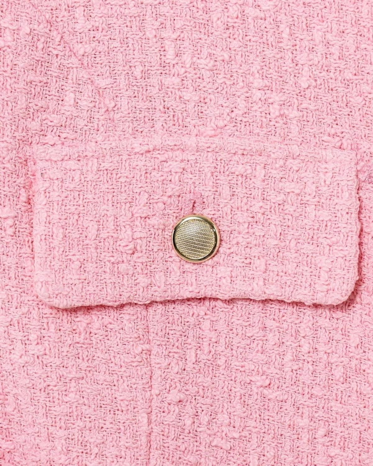 Lucy Textured Sleeveless Collared Shirt with Curved Hem – Pink – view 4