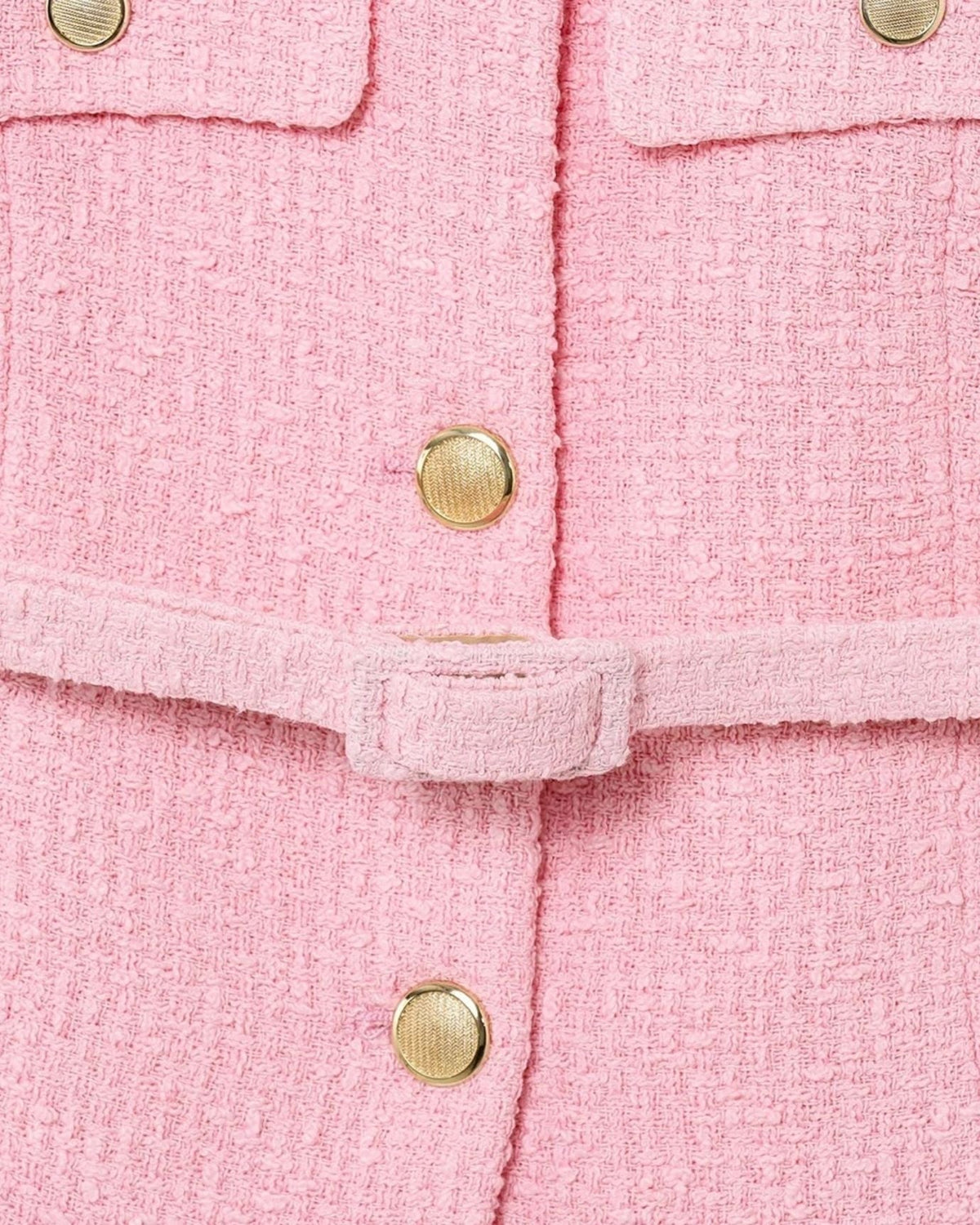 Lucy Textured Sleeveless Collared Shirt with Curved Hem – Pink – view 5