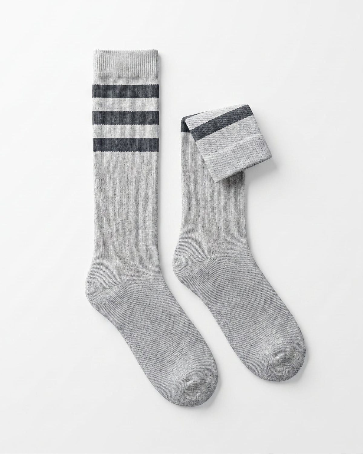 Classic Horizontal Stripe Cashmere Long Socks – view 7