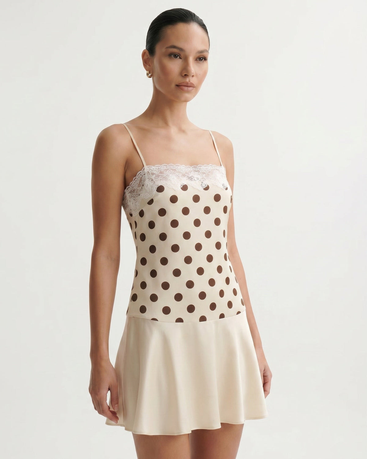 Polka Dot Dress with Adjustable Suspender Straps
