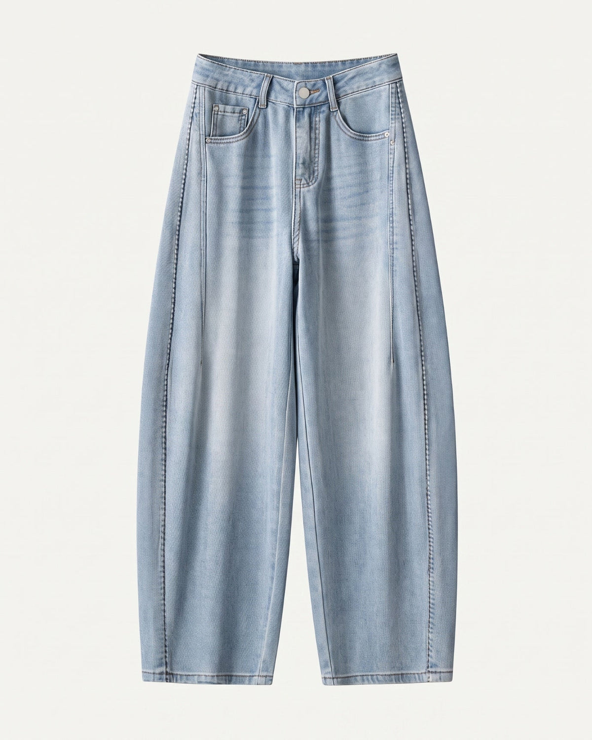 Tara Mid Rise Breathable Cotton Jeans with Flattering Seams