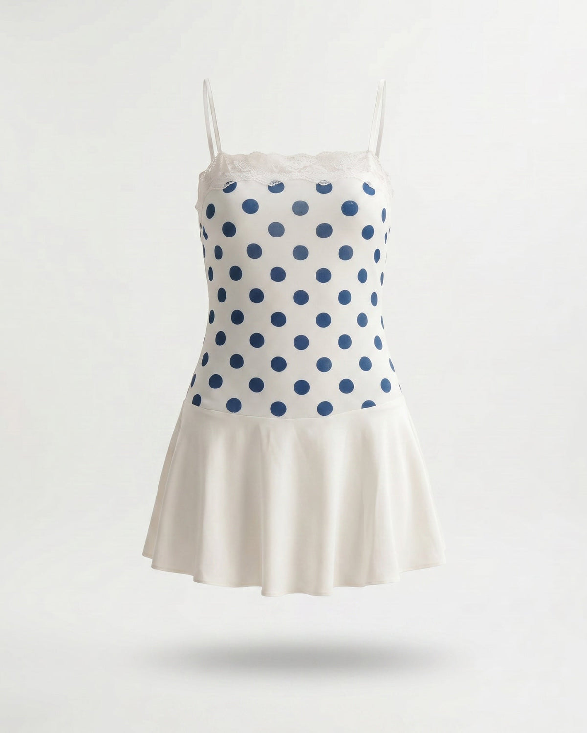 Polka Dot Dress with Adjustable Suspender Straps