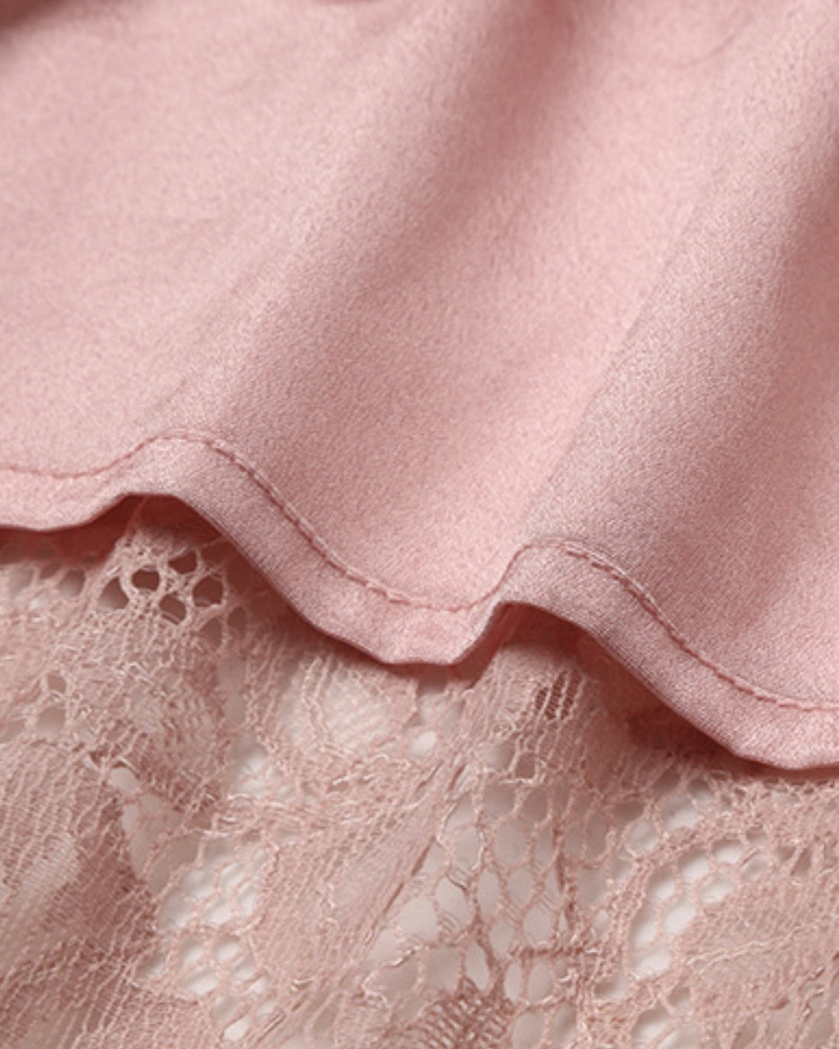 Kiara Lace Detail Contoured Polyamide Dress – Pink – view 7