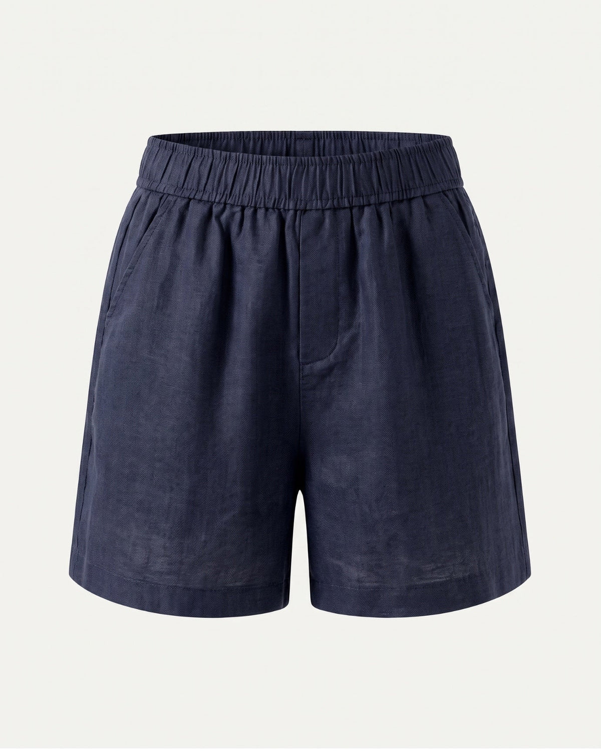 Diana Linen Blend Shorts with Tailored Waistband