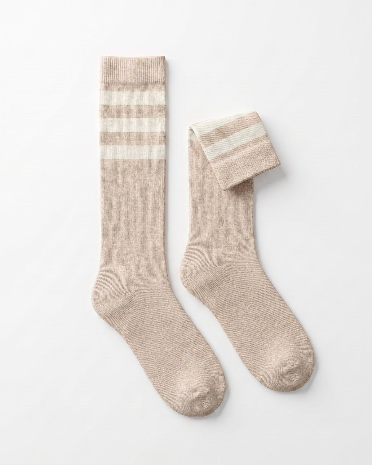 Classic Horizontal Stripe Cashmere Long Socks – view 11