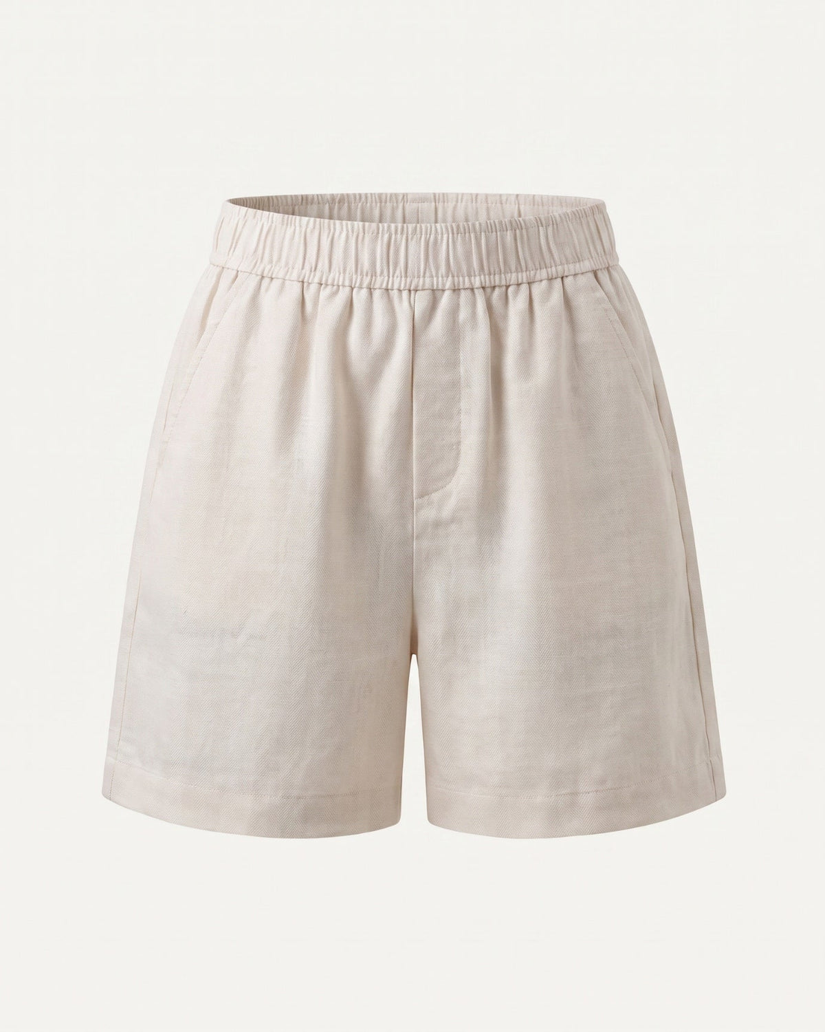 Diana Linen Blend Shorts with Tailored Waistband