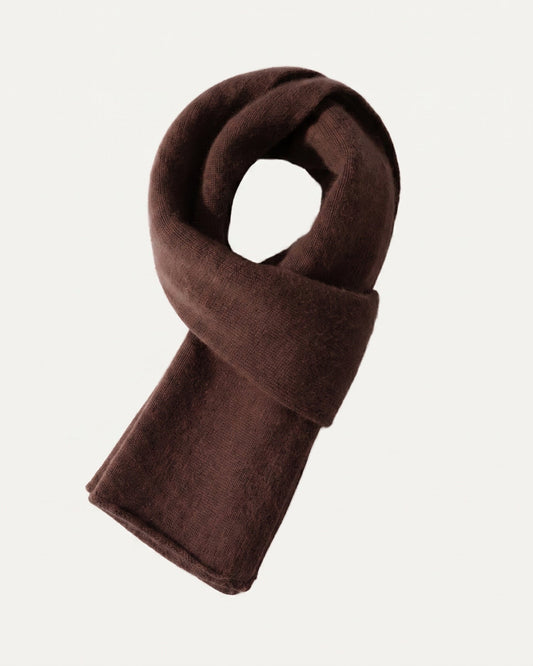 NY Knitted Pure Cashmere Scarf with Textured Pattern