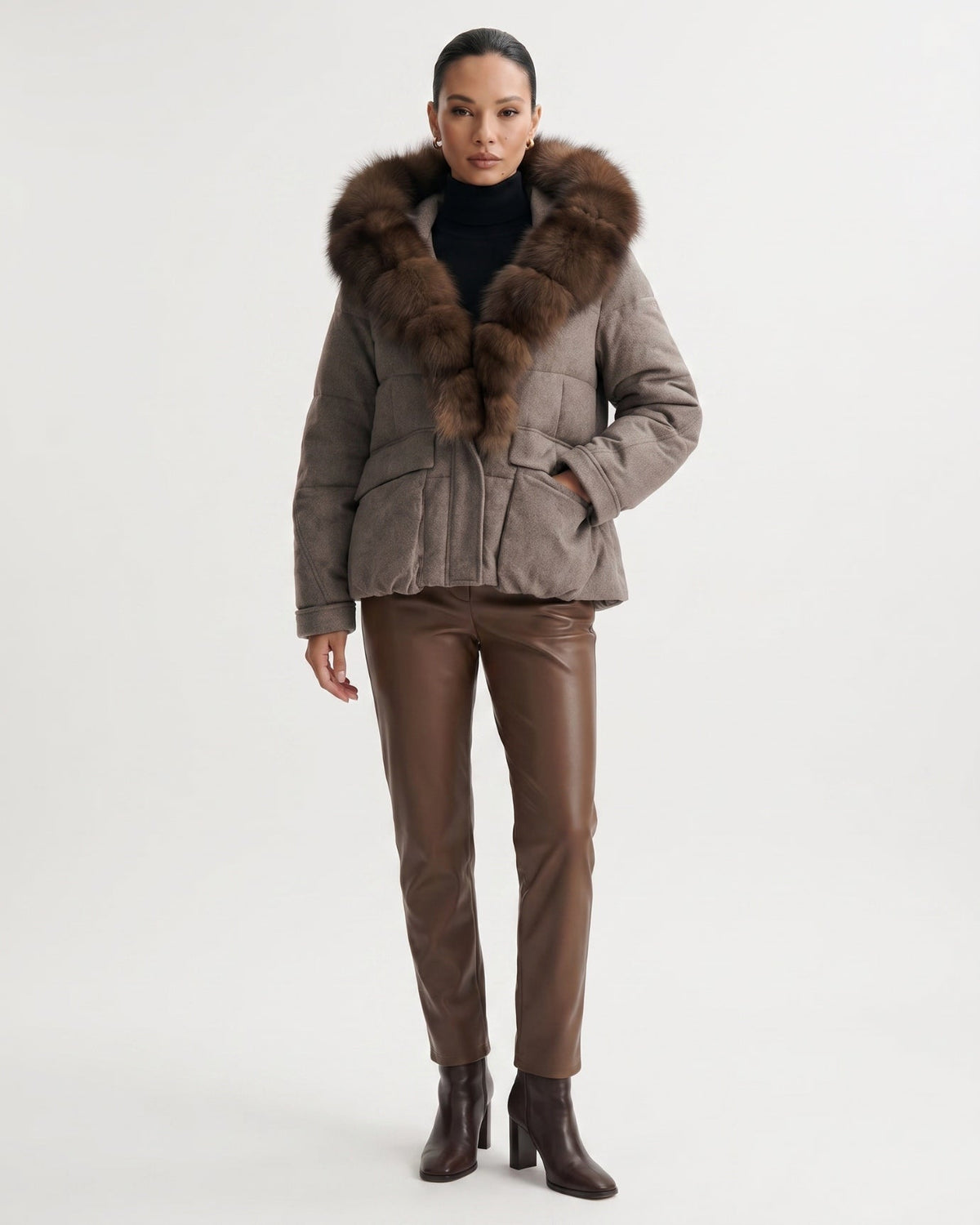 Thick Insulated Wool Down Parka – view 2