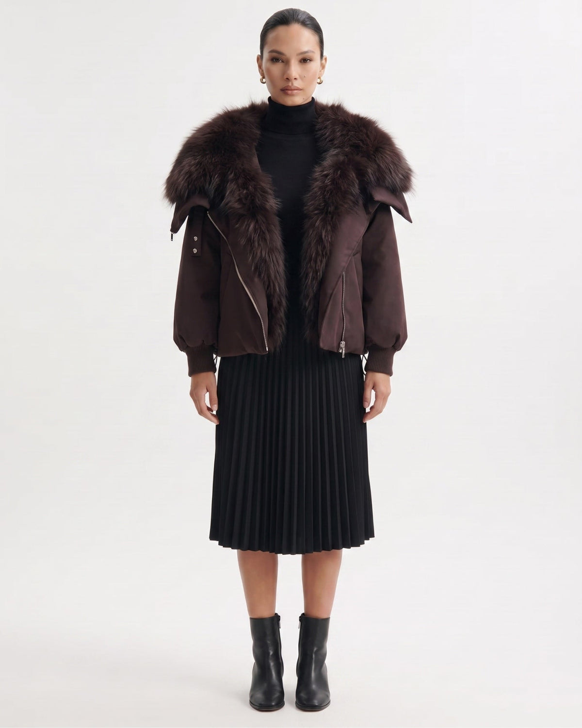 Down Jacket with Cinched Waist – view 2