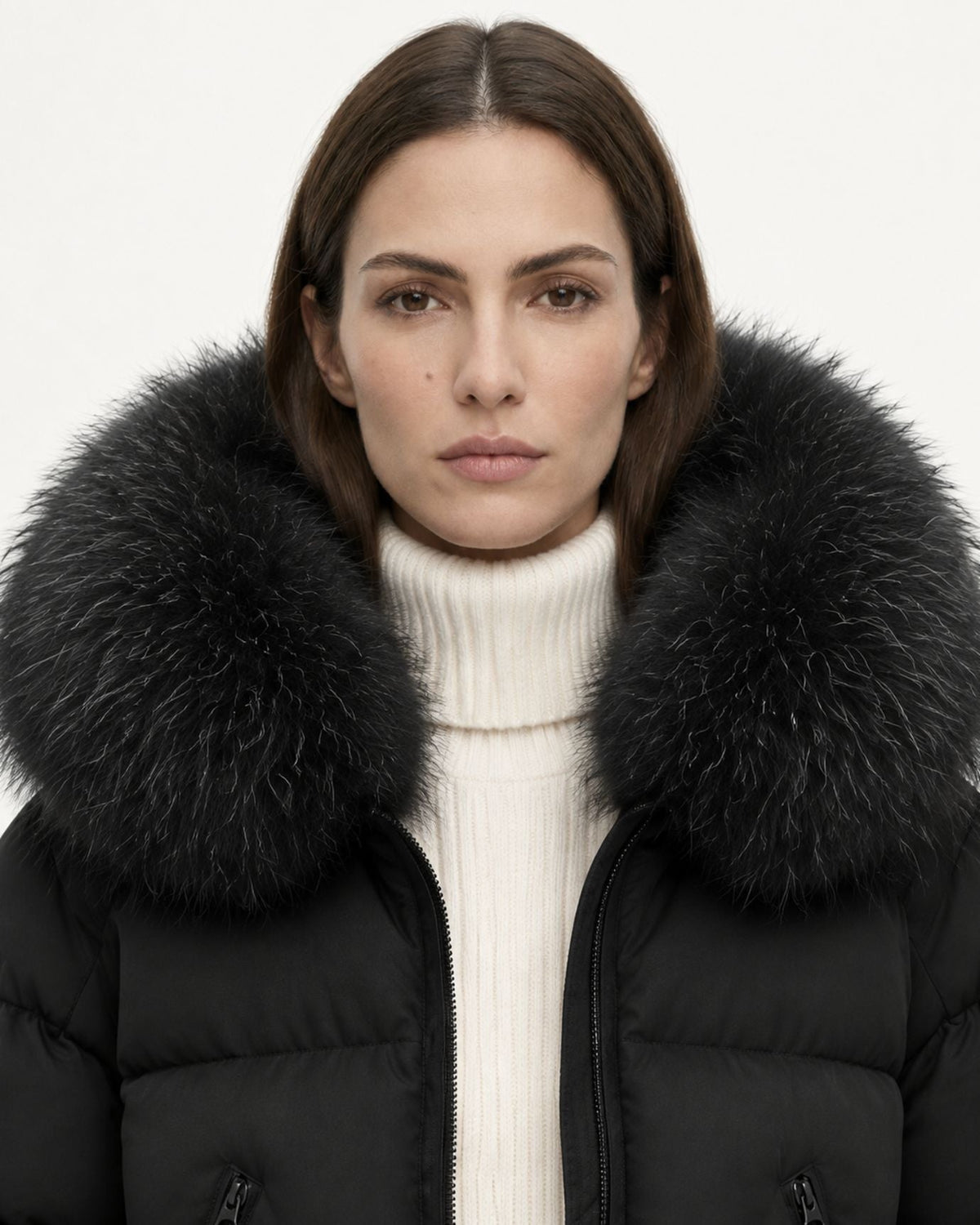 Hooded Duck Down Puffer Coat – view 19