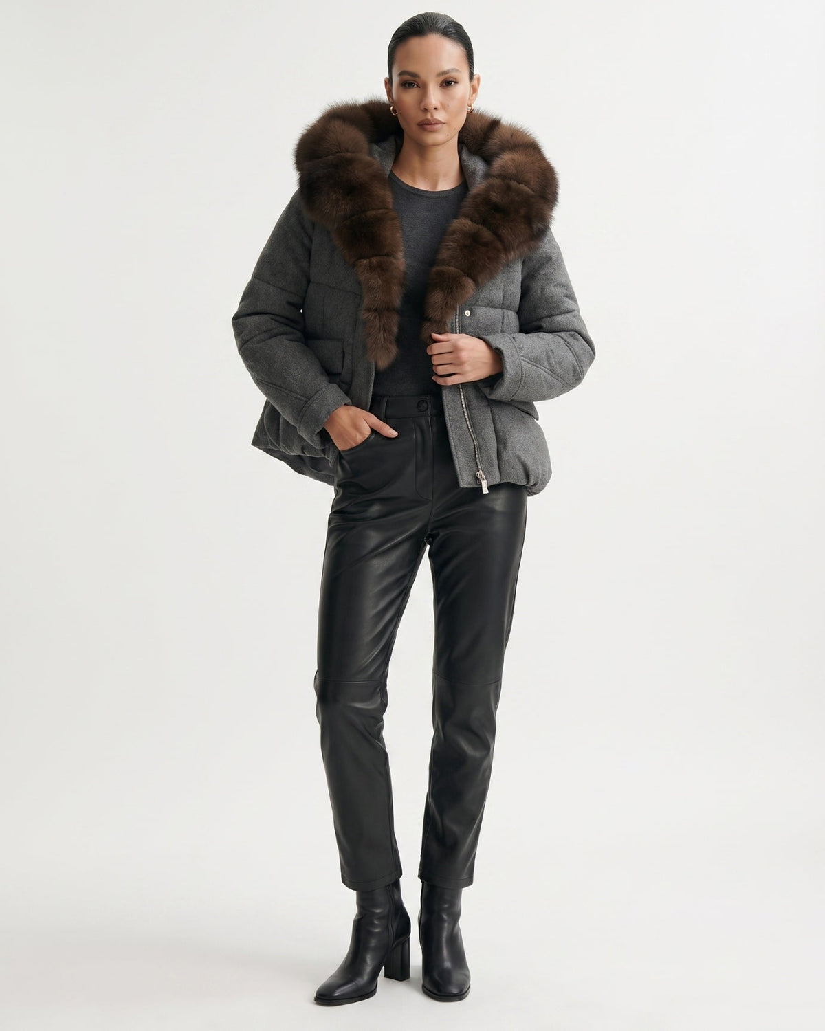 Thick Insulated Wool Down Parka