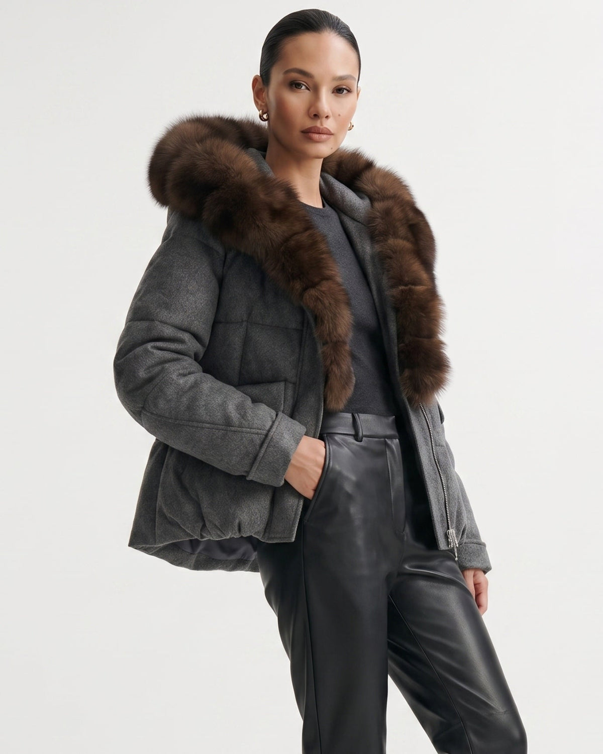 Thick Insulated Wool Down Parka