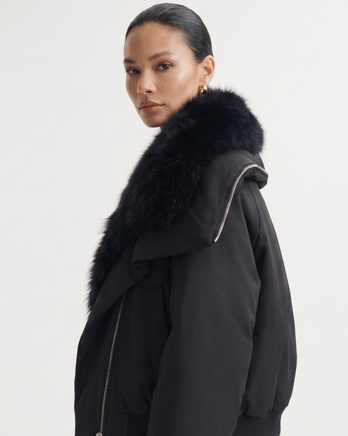 Down Jacket with Cinched Waist – view 8