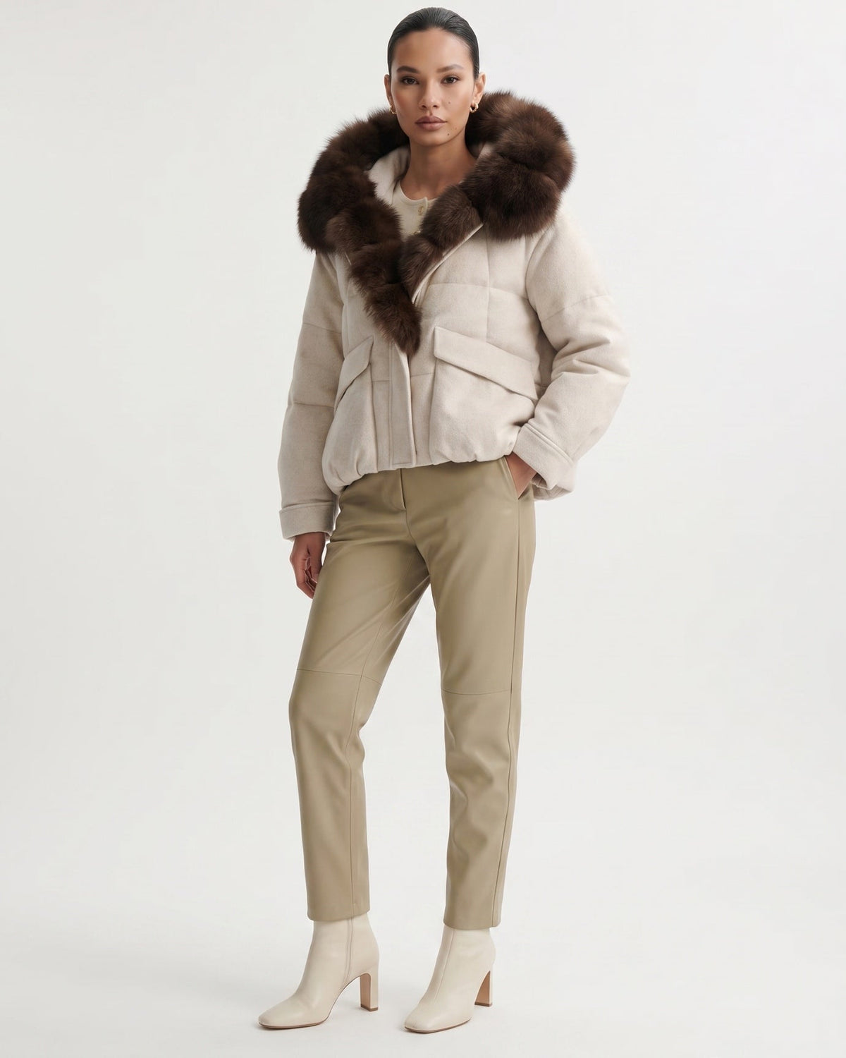 Thick Insulated Wool Down Parka