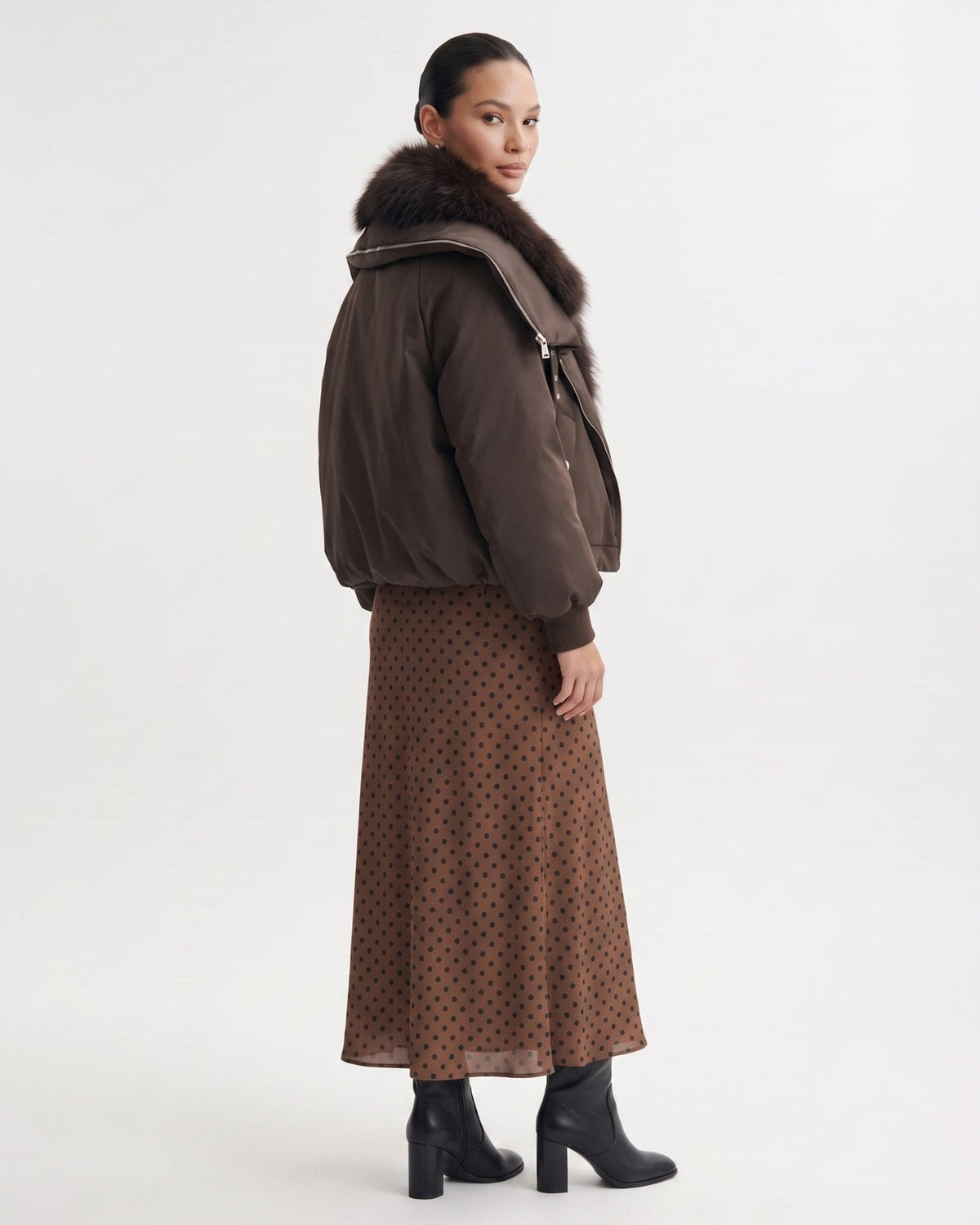 Down Jacket with Cinched Waist – view 11
