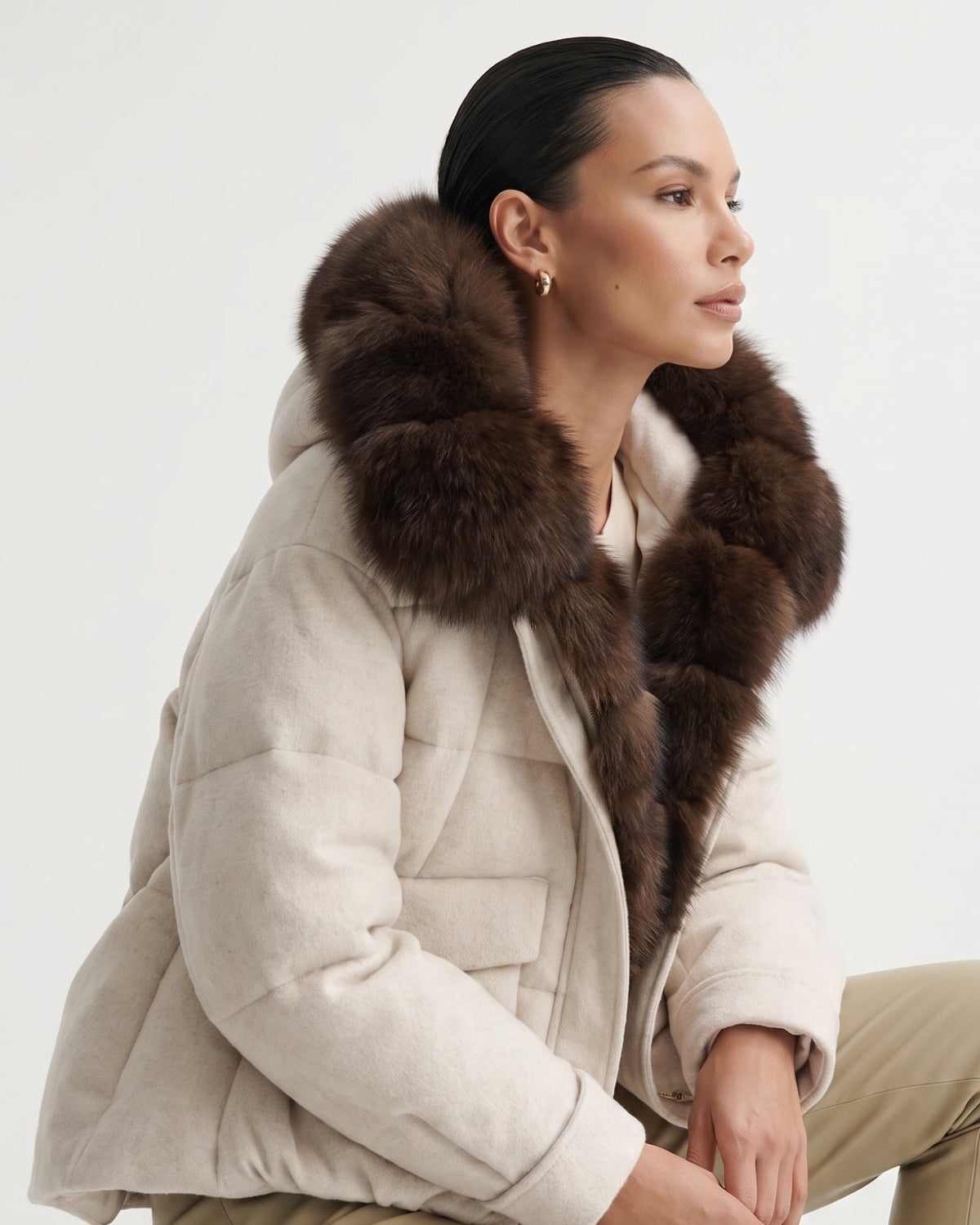 Thick Insulated Wool Down Parka – view 10