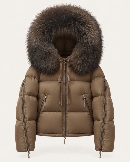 Hooded Duck Down Puffer Coat