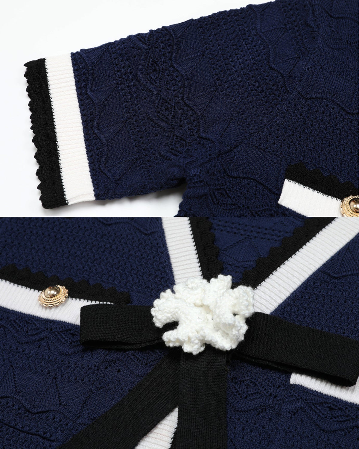 Diva Slim Fit Crew Neck Knit Top and Skirt Two-Piece Set – view 20