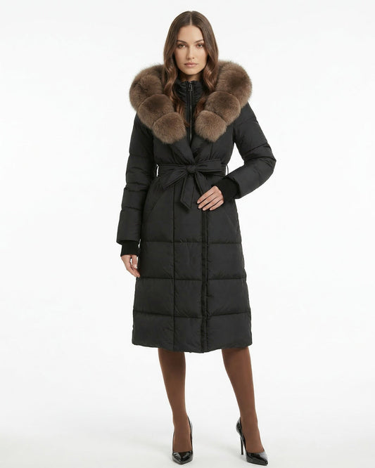 Kira Down Coat with Removable Collar – view 2