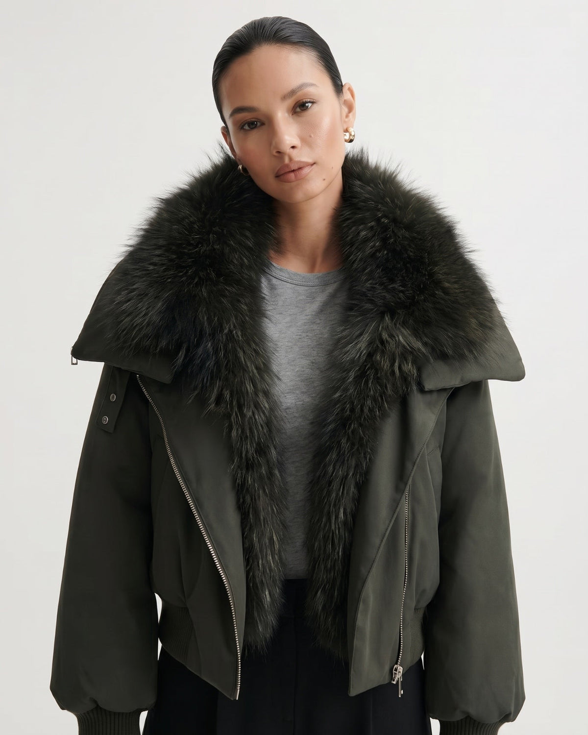 Down Jacket with Cinched Waist – view 16