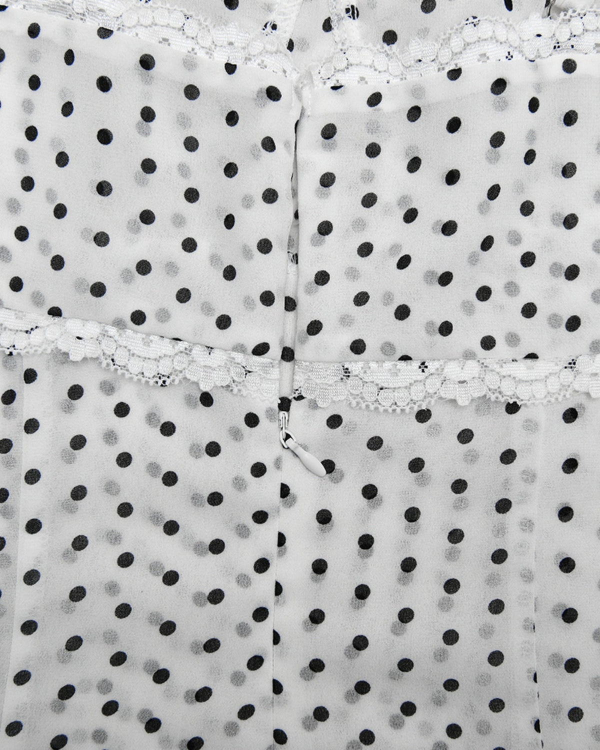Polka Dot Lightweight Chiffon Relaxed Midi Dress
