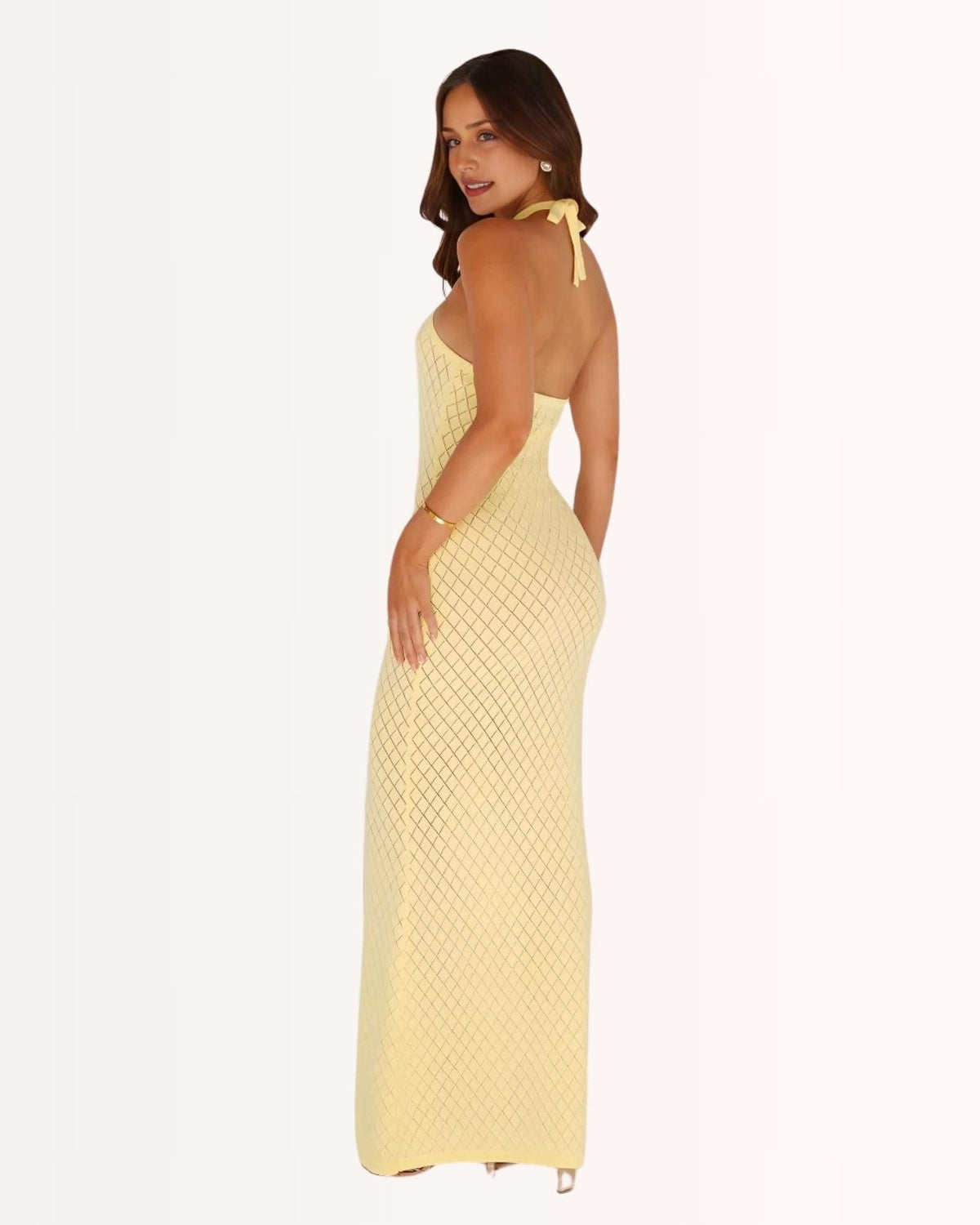 Relaxed Fit Flowing Lightweight Beach Dress – Yellow