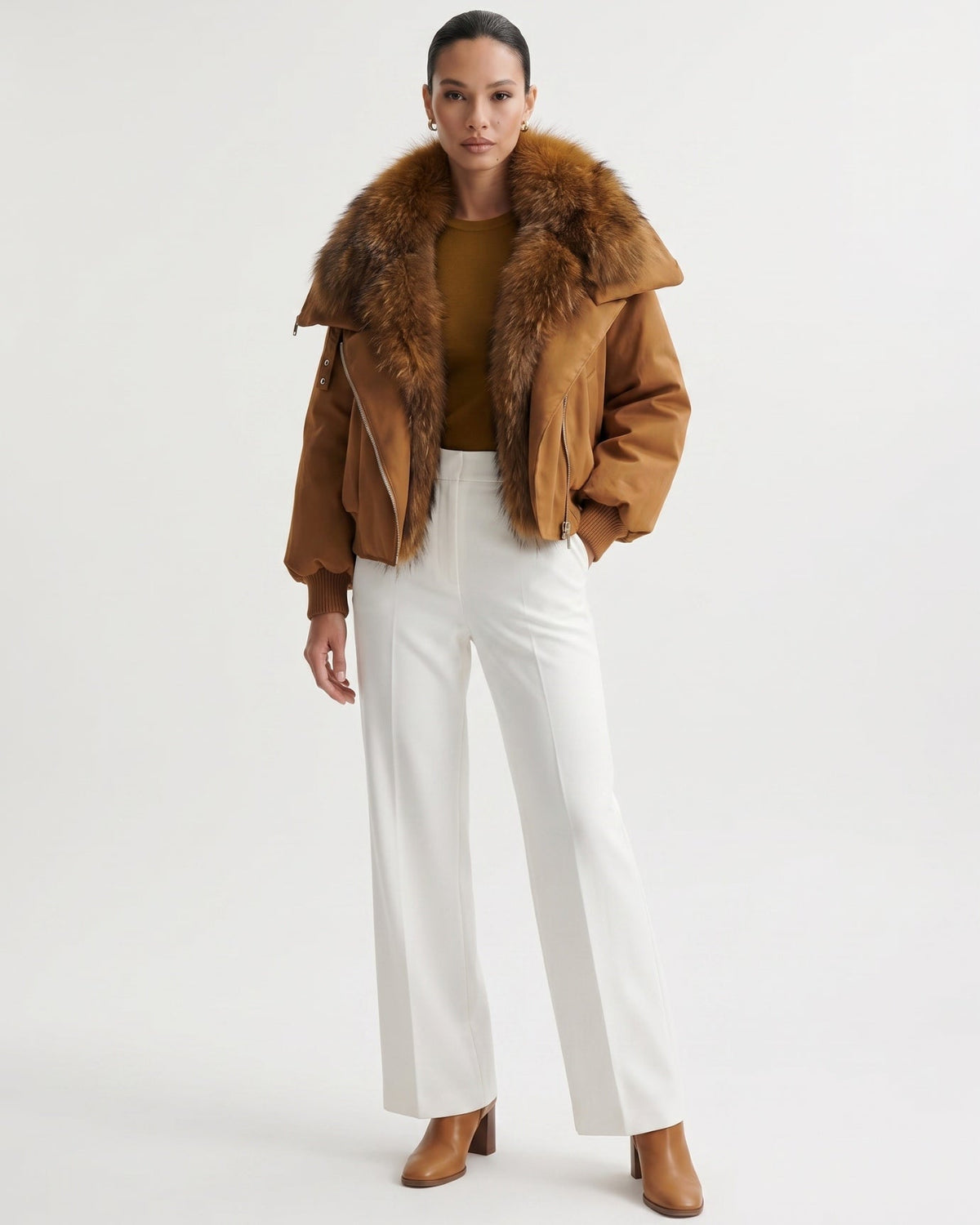 Down Jacket with Cinched Waist – view 18