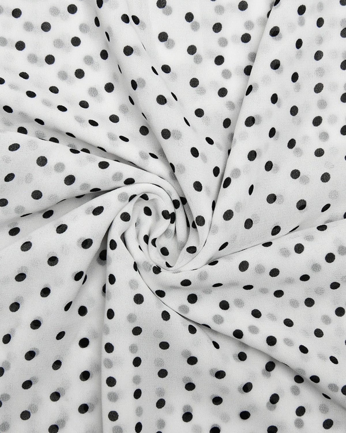 Polka Dot Lightweight Chiffon Relaxed Midi Dress – view 6