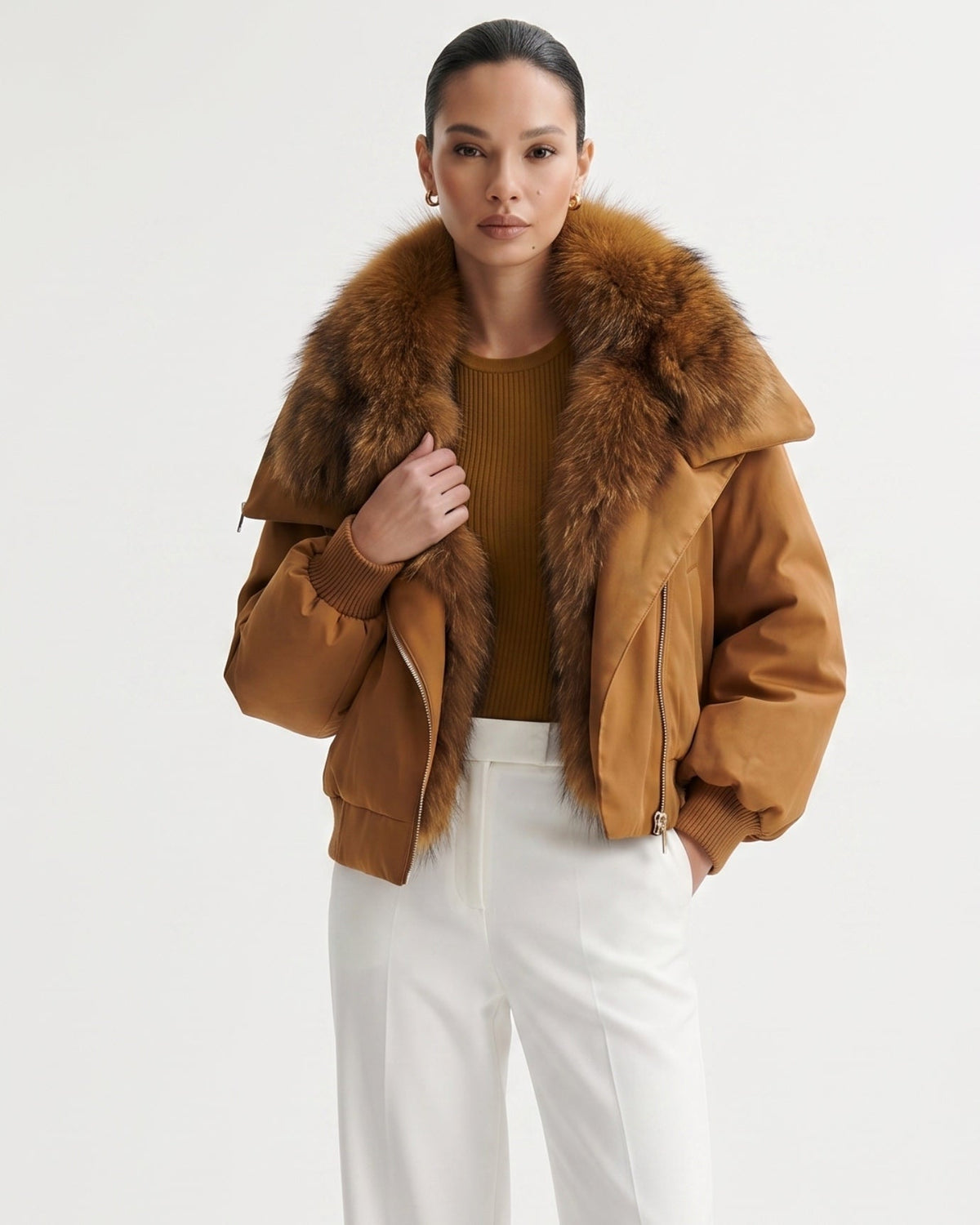 Down Jacket with Cinched Waist – view 19