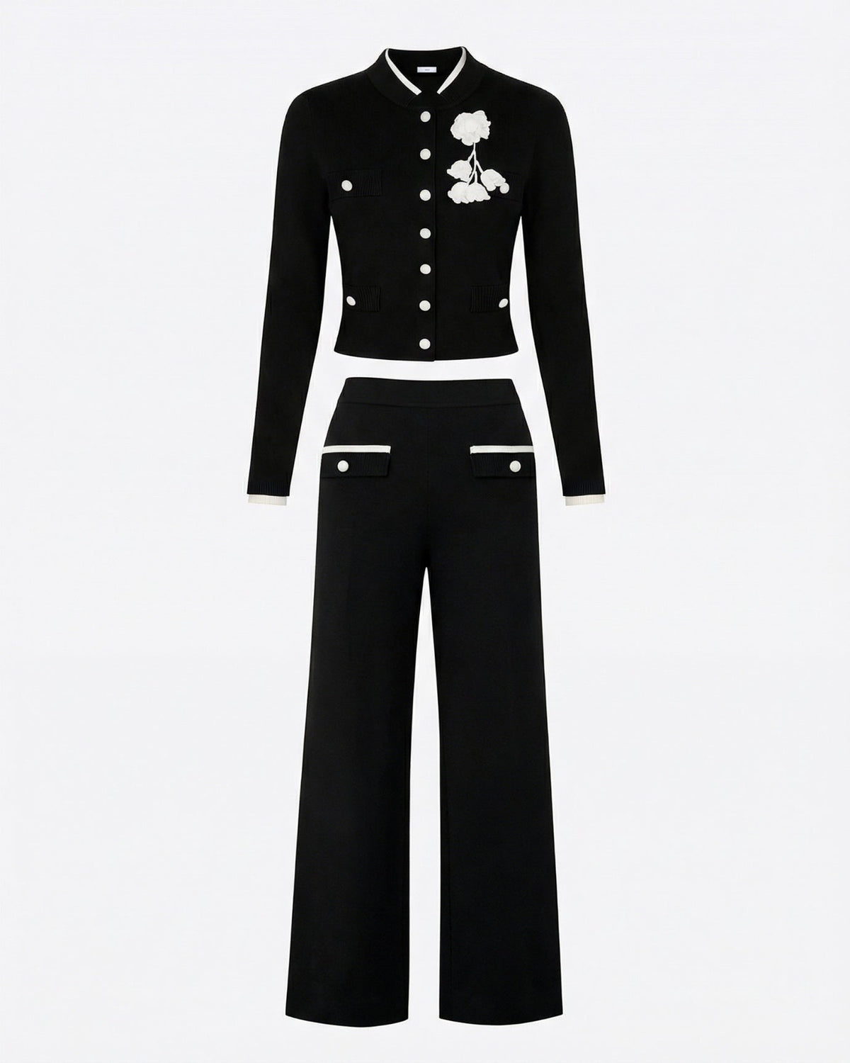 Rose Midweight Knit Jacket and Trousers Co-ord Set