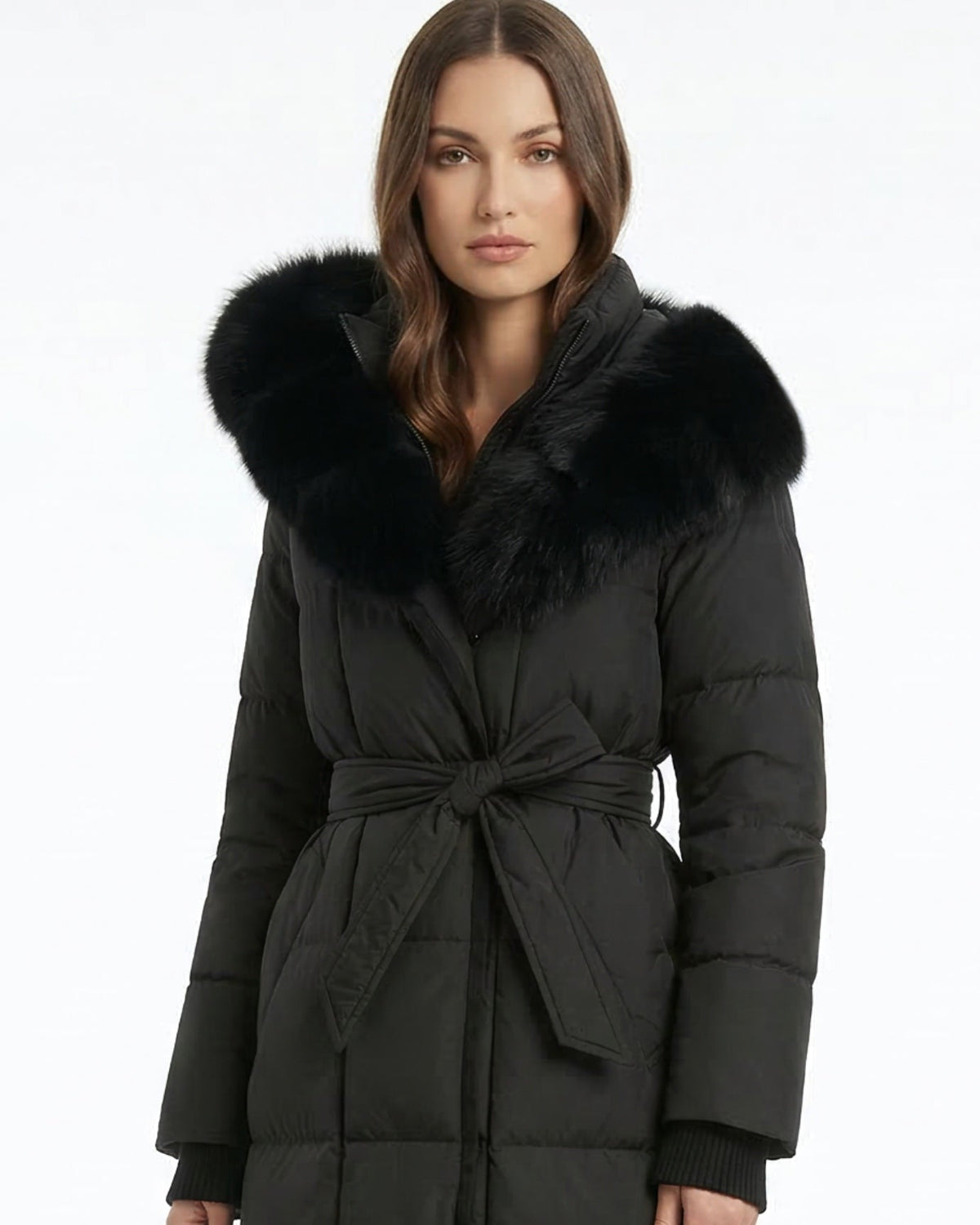 Kira Down Coat with Removable Collar – view 8