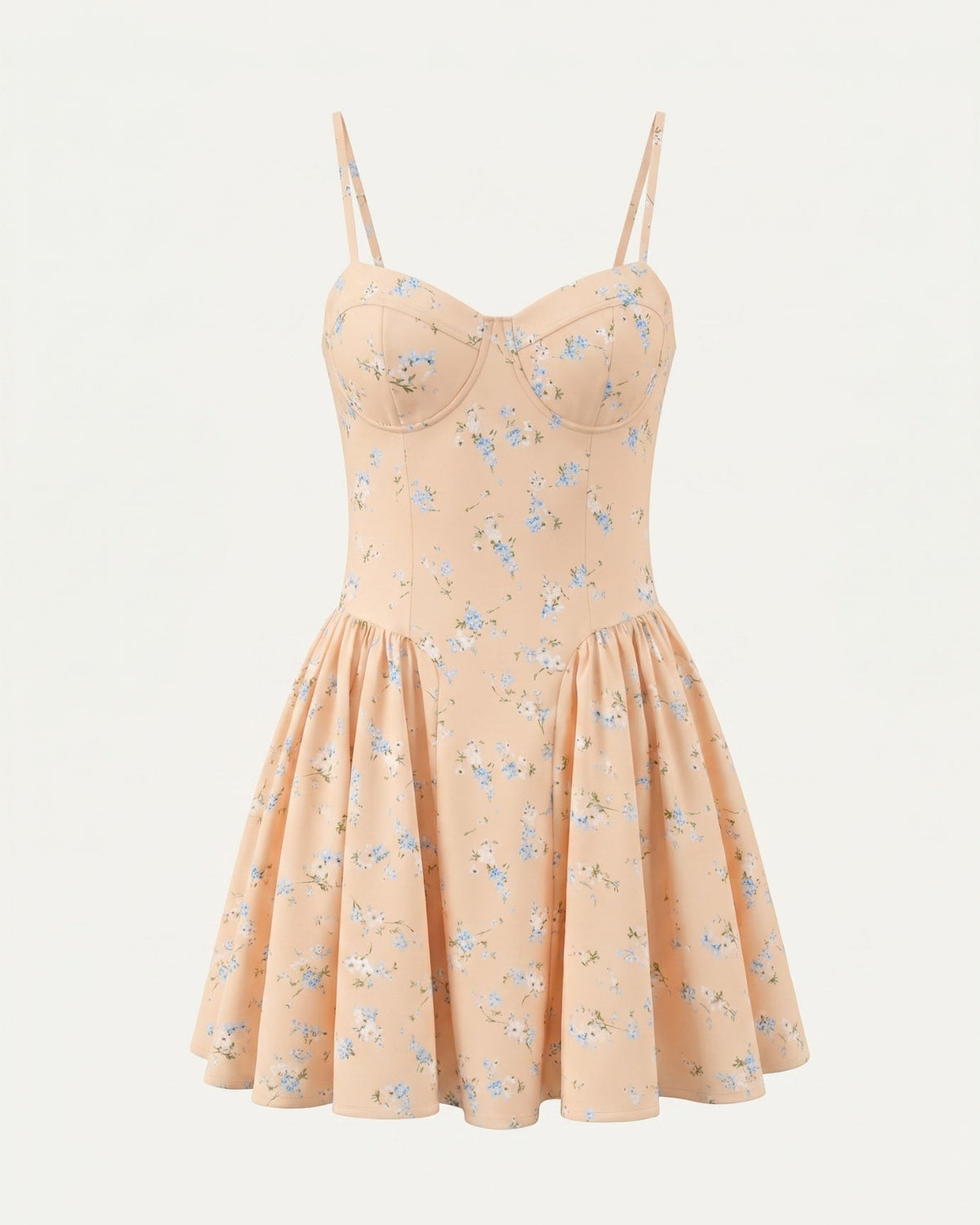 Lina Lightweight Fluid-Drape Romantic Print Dress – Floral