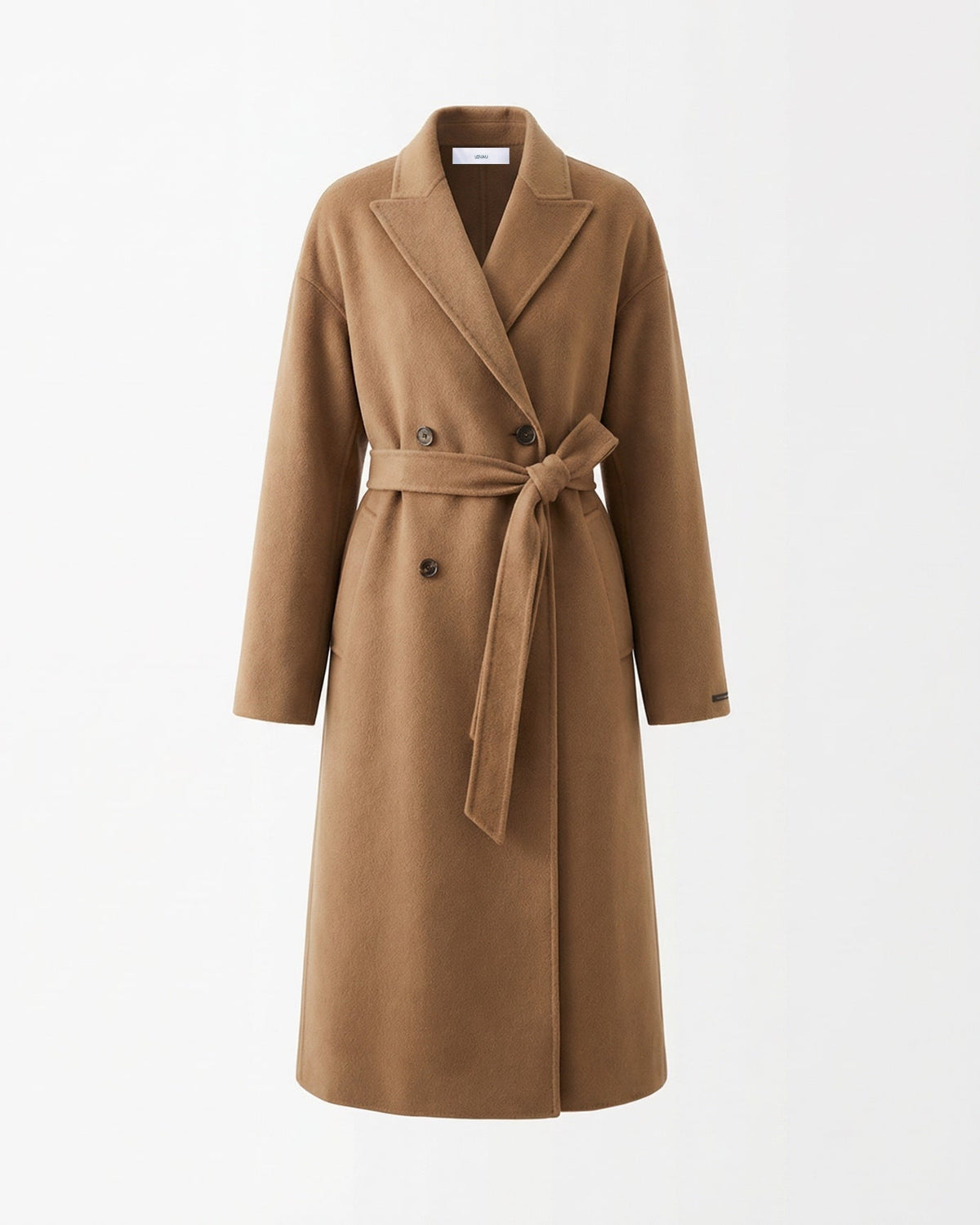 Kira Long Double-Sided Fine Wool Coat with Regular Fit