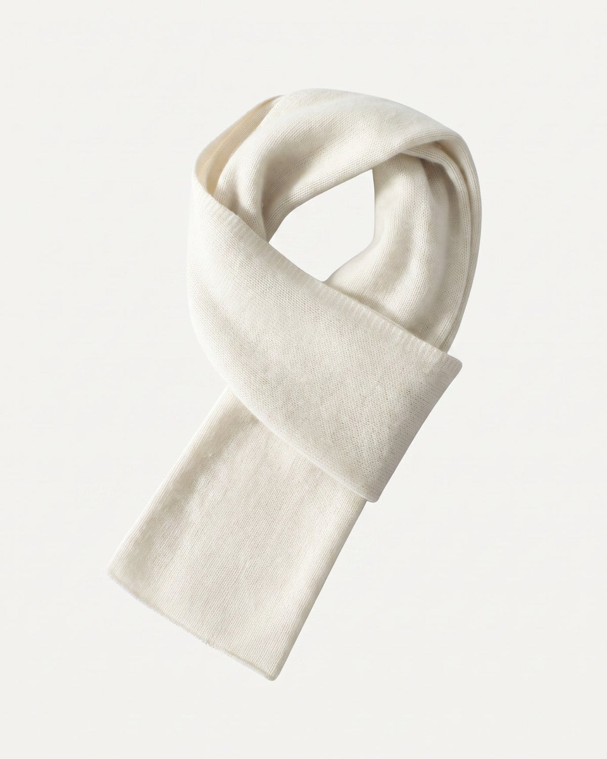 NY Artisan-Knitted Pure Cashmere Scarf with Refined Texture – view 3