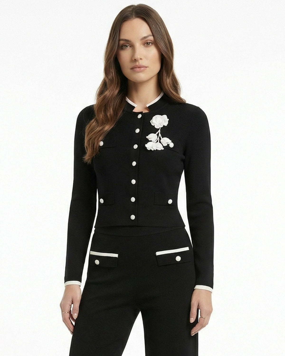 Rose Midweight Knit Jacket and Trousers Co-ord Set