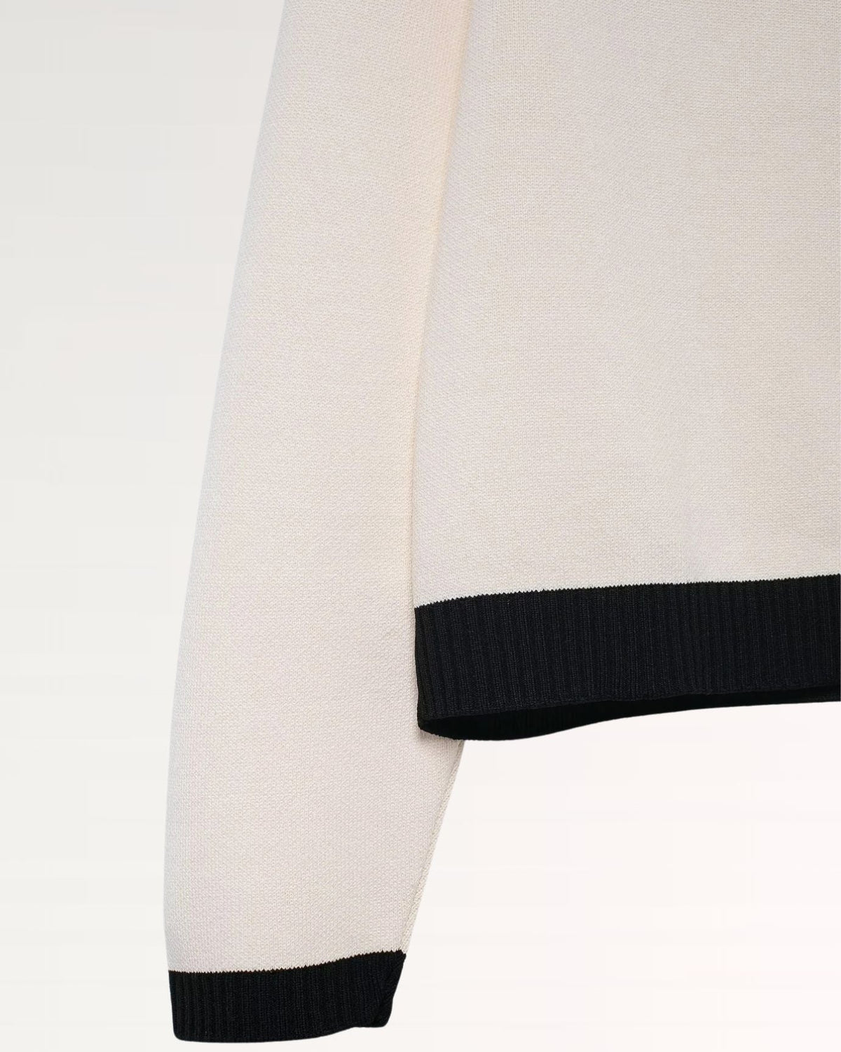 Franziska Slim Fit Ribbed Trim Cardigan with Pearl Buttons