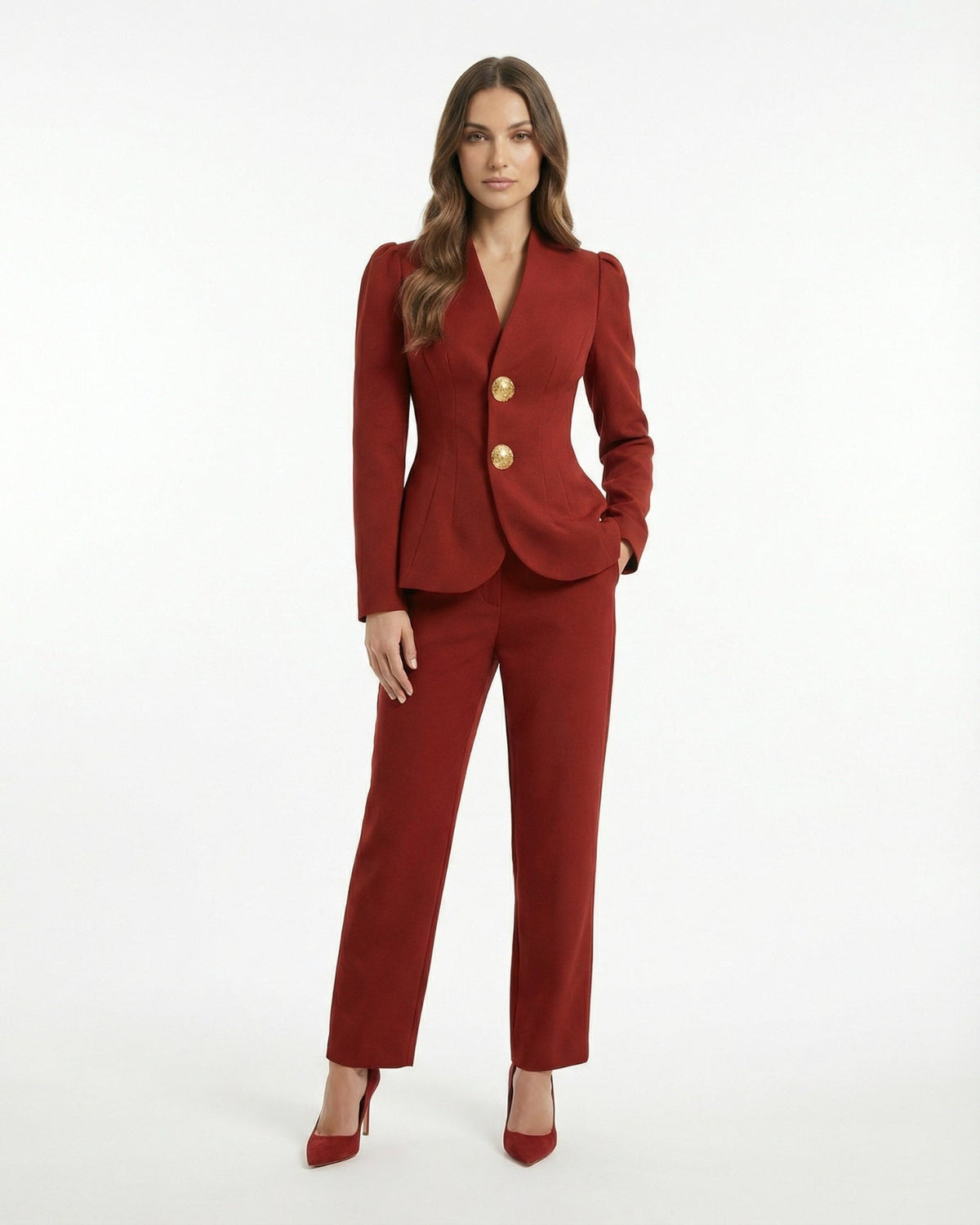 Sofia Regular Fit Blazer and Trousers Two-Piece Suit – view 2
