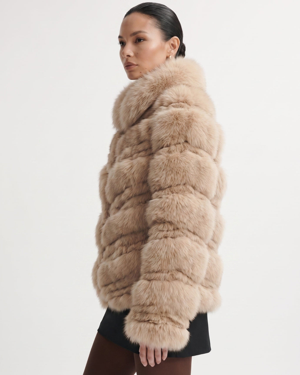 Reversible Double-Sided Coat with Tailored Cut – view 4