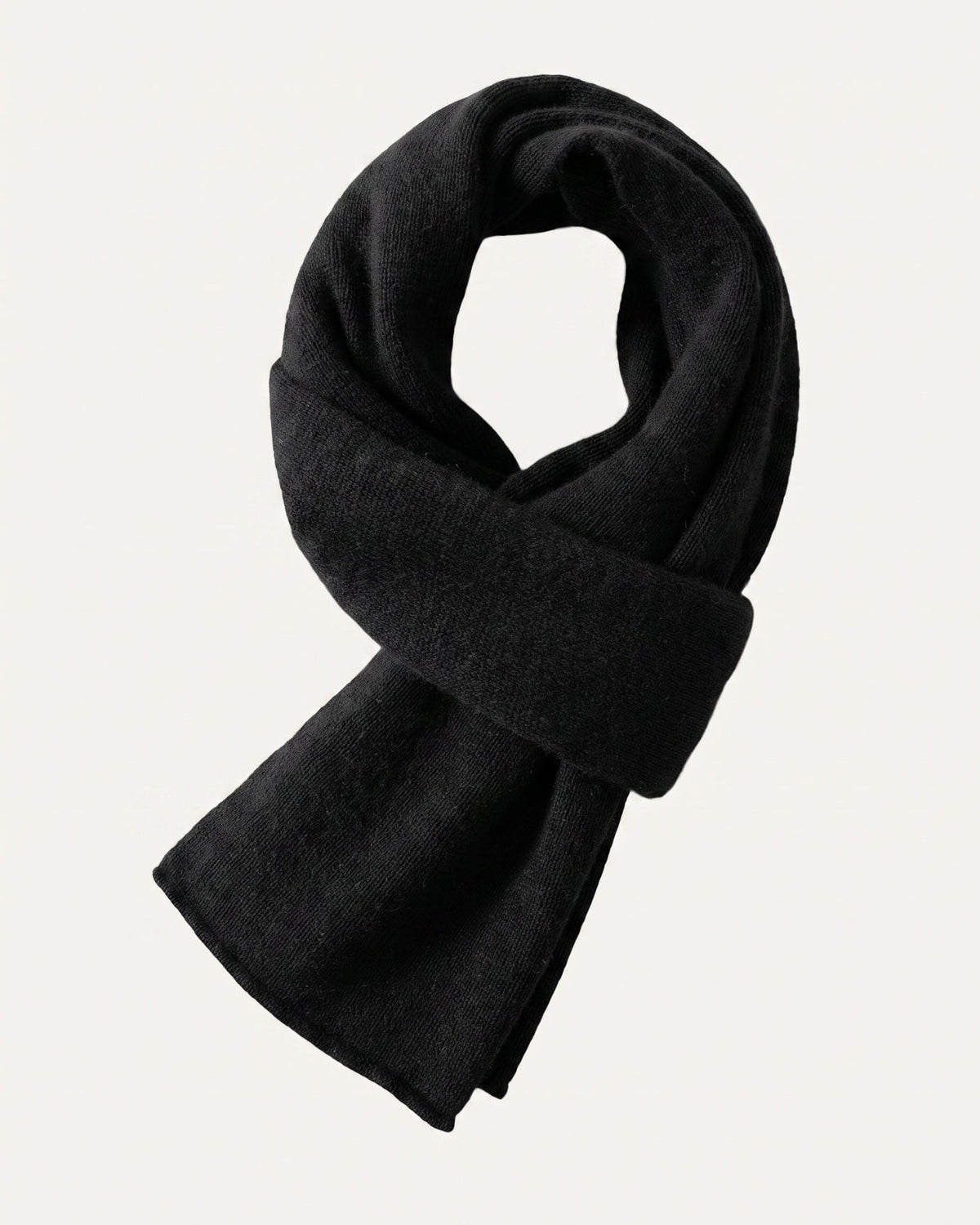NY Artisan-Knitted Pure Cashmere Scarf with Refined Texture – view 5
