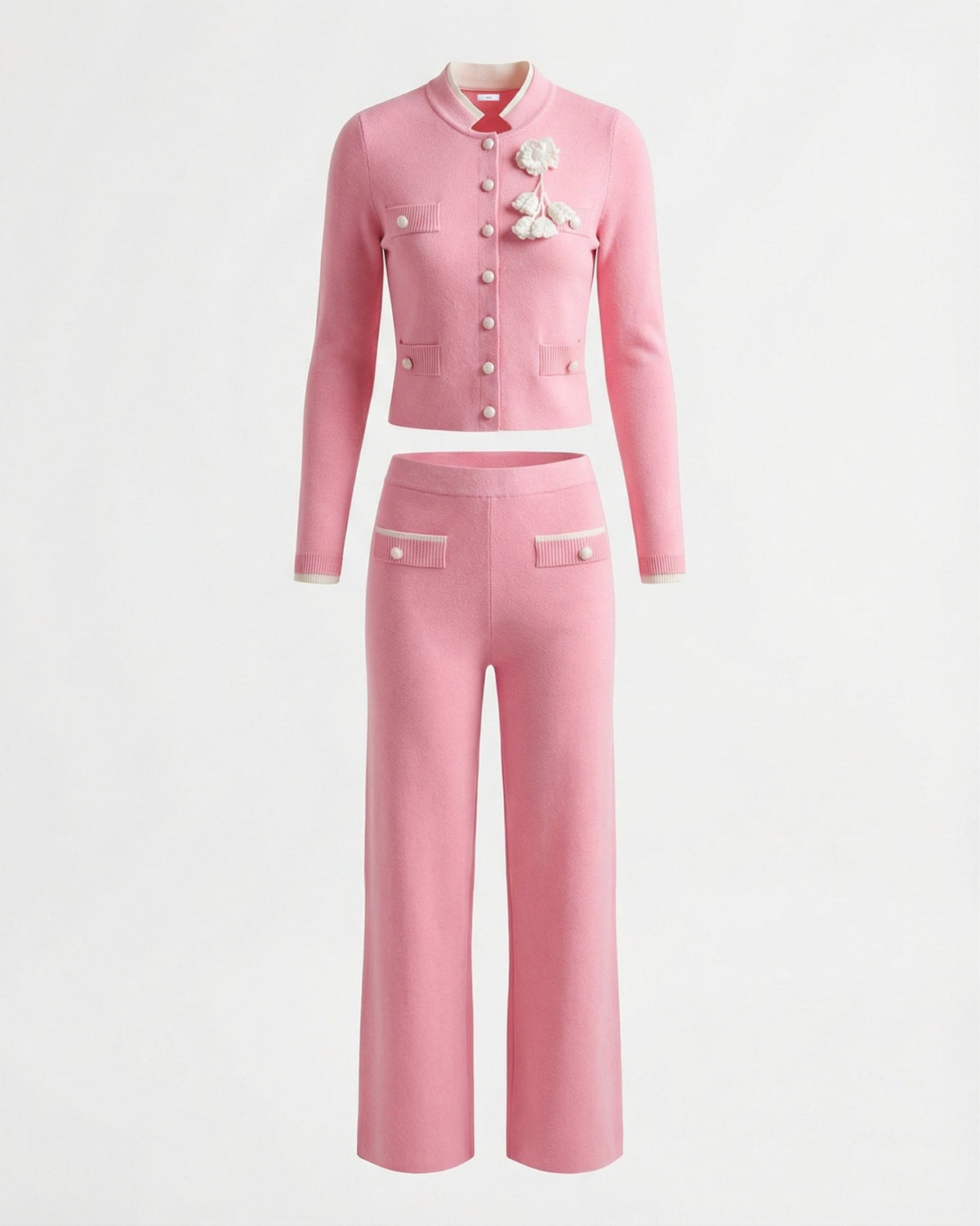 Rose Midweight Knit Jacket and Trousers Co-ord Set