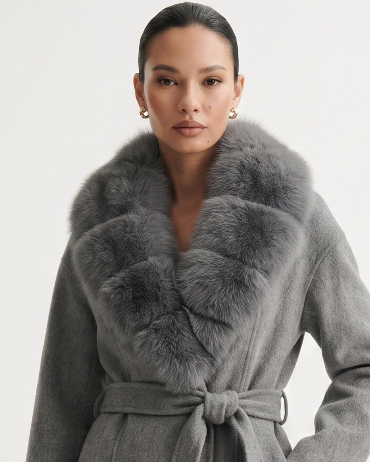 Nevada Long Belted Wool Coat – view 12