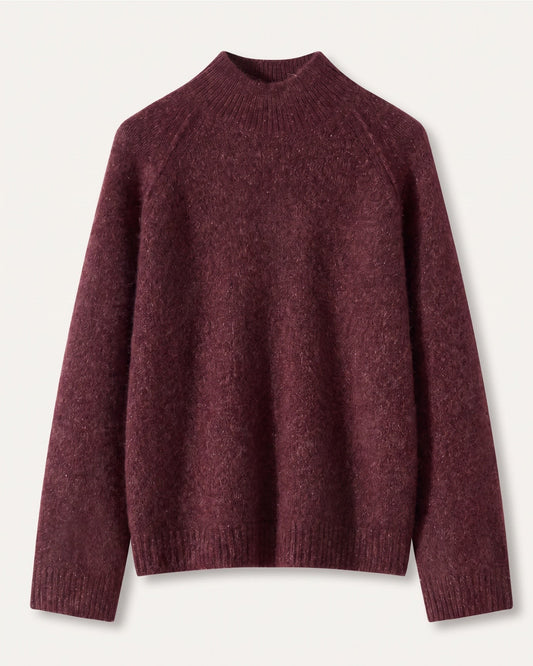 Lia Cashmere and Mulberry Silk Blend Jumper with Subtle Sheen