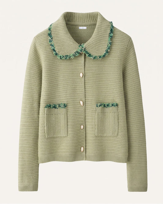 St Moritz Relaxed Button Front Cashmere Knit Cardigan