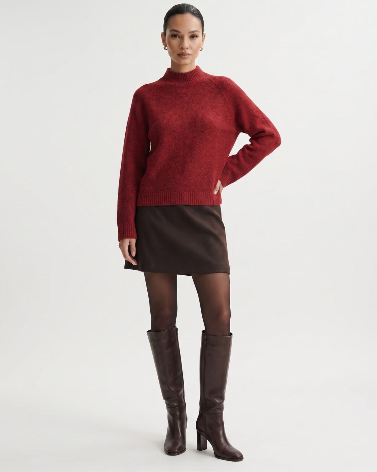 Lia Cashmere and Mulberry Silk Blend Jumper with Subtle Sheen – view 5