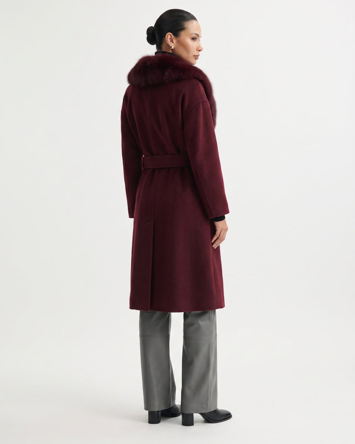 Nevada Long Belted Wool Coat