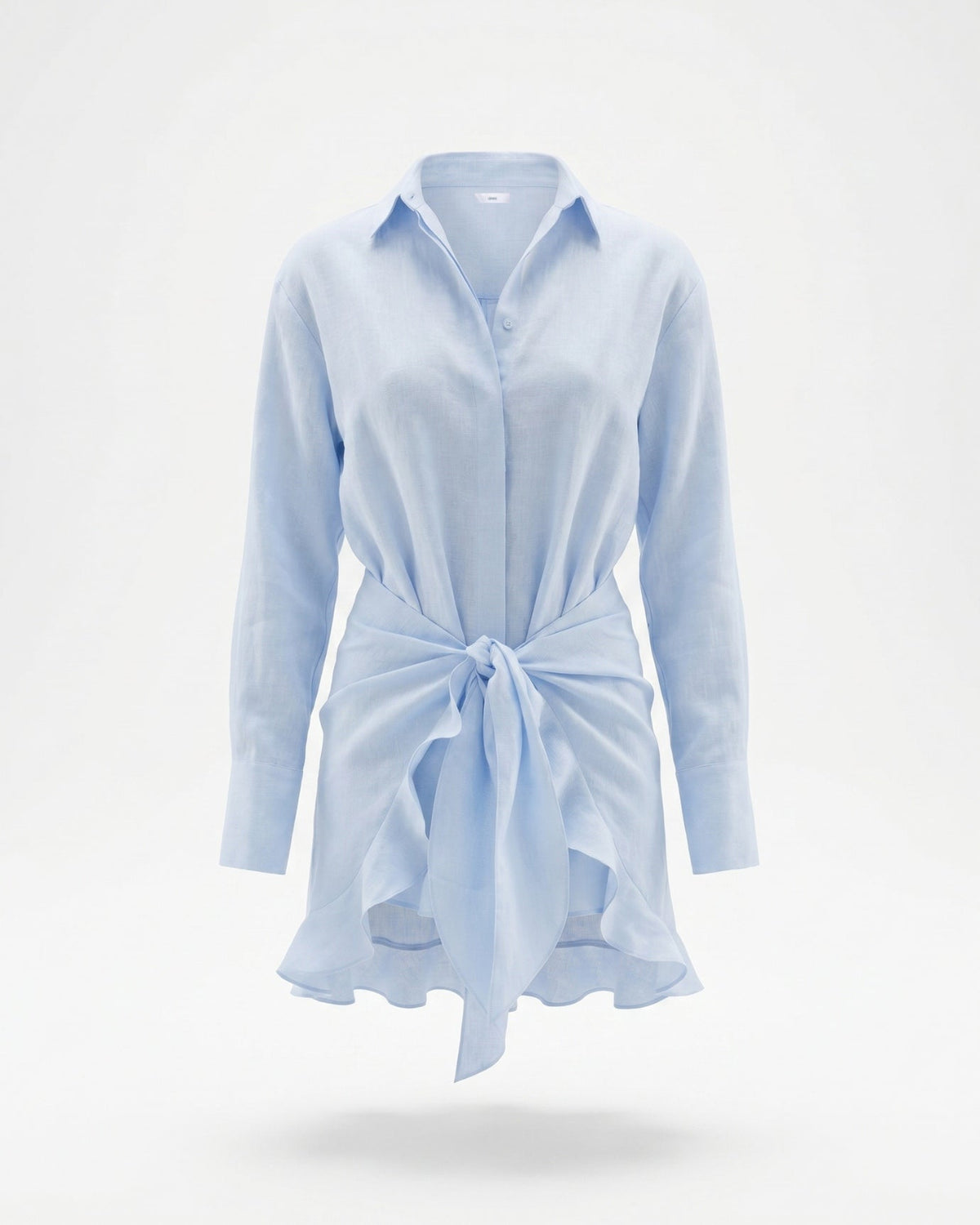 Tailored Bodycon Shirt Dress in Stretch Cotton Blend