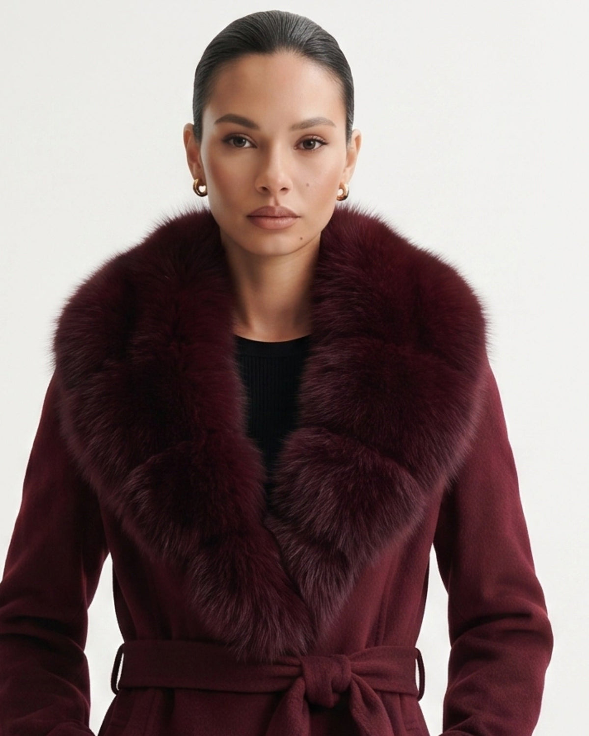 Nevada Long Belted Wool Coat – view 16