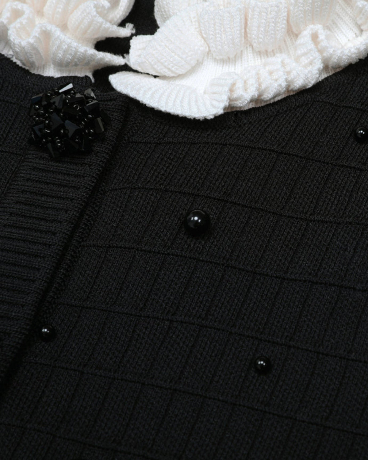 Hand-Finished Beaded Knit Cardigan and Trousers Co-ord Set